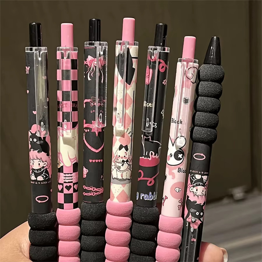 6-teiliges Neutralstift-Set in Gelb mit schnell trocknender Tinte und weicher Spitze für tägliches Schreiben - Bild 5