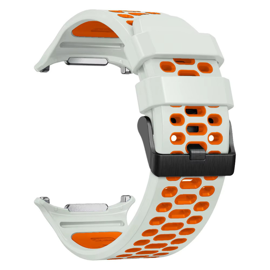 Uhrenarmband Silikon, Weiß, Samsung Galaxy Watch Ultra, Galaxy Watch 7 Ultra, 47 mm, Unisex - Bild 2