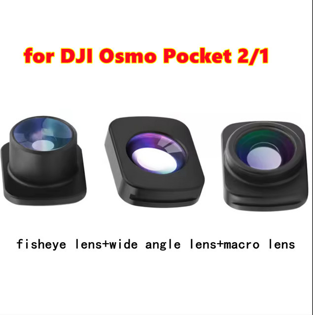 DJI Filterset für Osmo Pocket 2 mit Mikro-Weitwinkel, 10X und Fisheye-Filtern für Outdoor-Fotografie - Bild 1