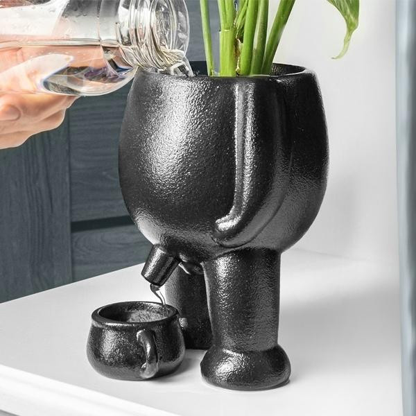 Keramischer Blumentopf mit Wasserauffangbecken von Eurowebbiz - Bild 4