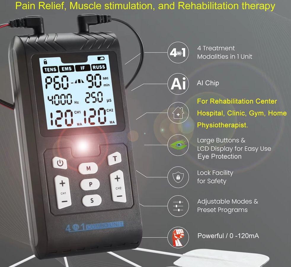 ShaxyMsc Elektrischer Muskelstimulator EMS IFT RUSS Pulse Körpermassager - Bild 2