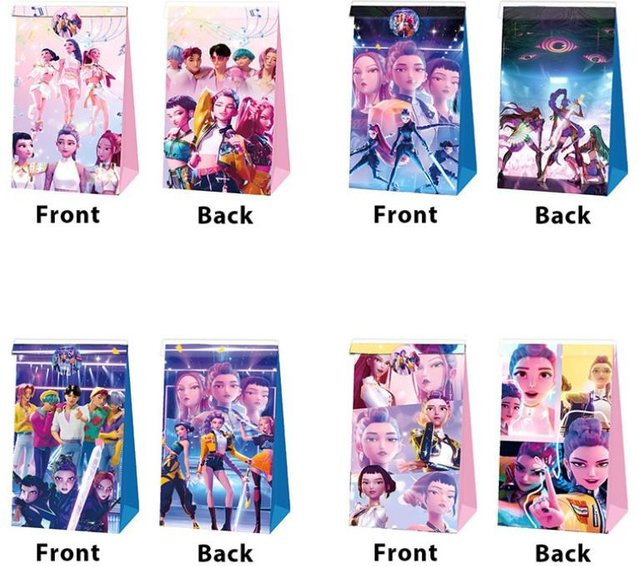 Discover Intime Anime Merchandise Papiertüte KPOP Dämonenjäger Mädchengruppe Geschenktasche in Mehrfarbig - Bild 1
