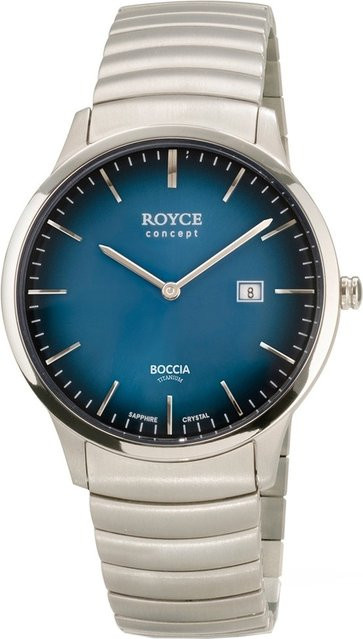 Boccia Herrenuhr, Quarz, Titanium, 40 mm, Blau, Saphirglas, 3 ATM - Bild 1