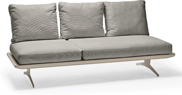 Stern Lounge Enya Aluminium Rückenteile mit Kordel und Kissenset in Greige und Macchiato aus 100% Polyacryl - Bild 1