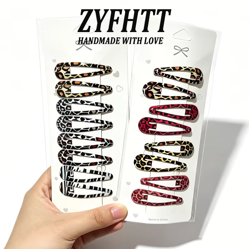 ZYFHTT Haarspangen Leoparden-Muster, 8er-Set, Damen - Bild 3