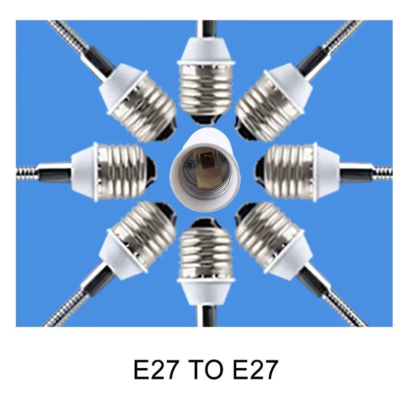 GGBEE Flexibler E27 auf E27 Lampensockelhalter Adapter mit 6 cm Länge - Bild 2