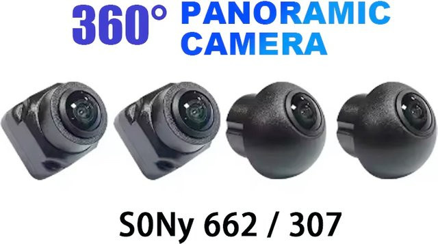 Youneefa 662/307 WDR 3D AHD 1080P Auto 360° Panoramakamera in Schwarz mit Nachtsicht und Wasserdichtigkeit - Bild 1