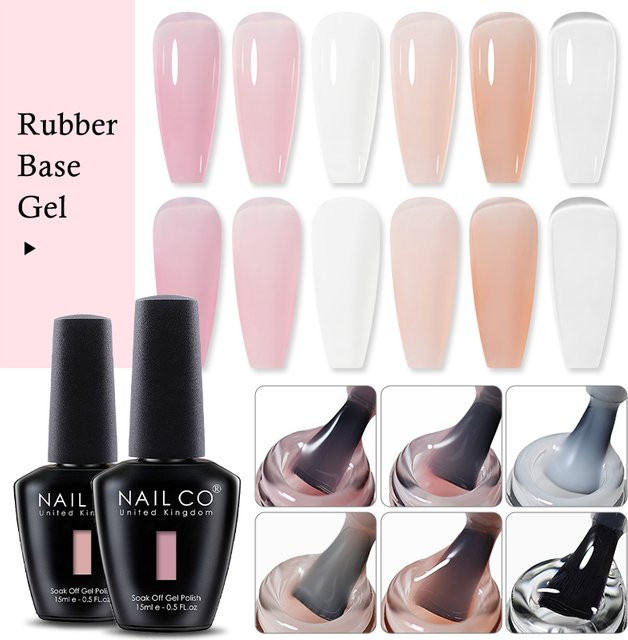 NailCo Gel-Nagellack, 15 ml, transparent, glänzend - Bild 1