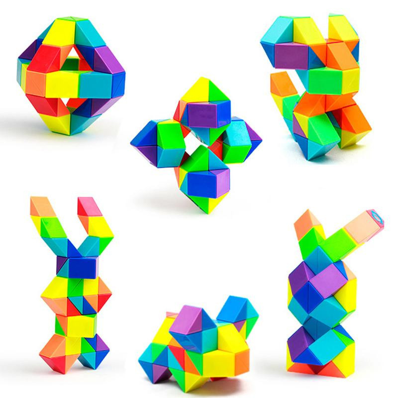 Fashnics Magische Schlange Mehrfarbiges Puzzle Fidget Spielzeug - Bild 2