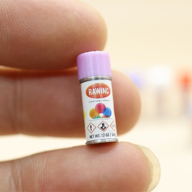 Mini-Sprühdosen-Modell, Zubehör, Grün, Bunt / Mehrfarbig - Bild 1