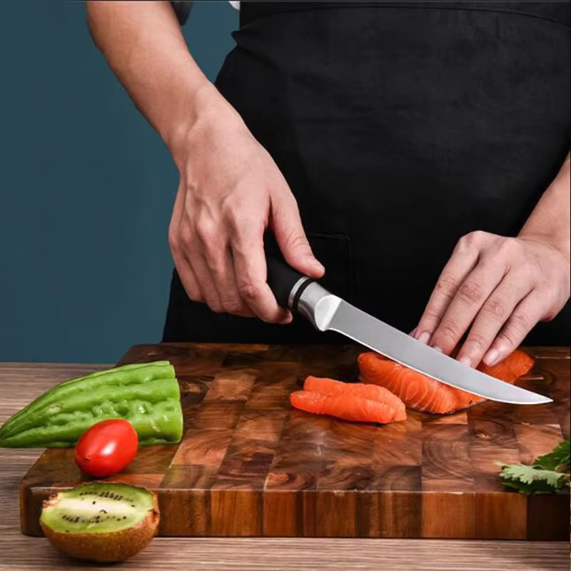 WXCOO Filetmesser aus Edelstahl mit rutschfestem Griff in Silber - Bild 2