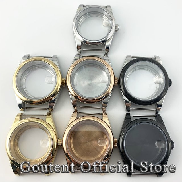 Goutent Uhrengehäuse Edelstahl, Saphirglas, 36 mm 39 mm, Herren - Bild 1