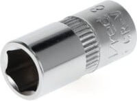 Gedore red Steckschlüsseleinsatz Nuss 1/4 Zoll 6,3 mm Antrieb 6-kant 8 mm Weite Silber aus Stahl - Bild 1