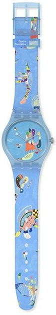 Swatch Analoguhr, Quarz, Kunststoff, Blau, Unisex - Bild 1
