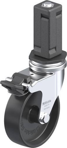 Blickle Lenkrolle LRA-POA 75G-FI-EV04 mit Feststeller, Farbe: Schwarz, Rad-Durchmesser: 75 mm, Tragfähigkeit: 75 kg - Bild 1
