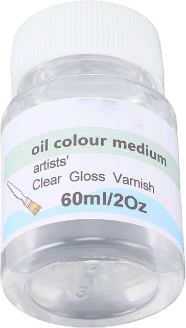 TOMTOP JMS Hochglanzlack Klarer Schutzlack für Ölmalerei, 60 ml, Transparent - Bild 1