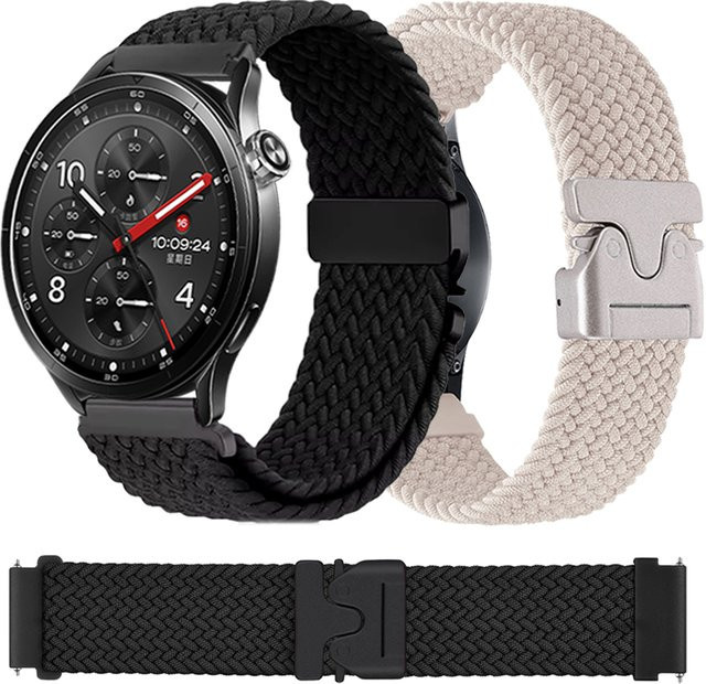 Xiaomi Uhrenarmband, Nylon, Schwarz, Unisex, 22 mm - Bild 1