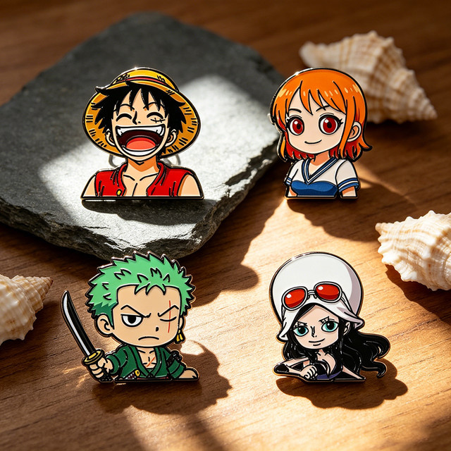 Bandai One Piece Emaille-Pin-Set, 4-teiliges Set - Bild 1
