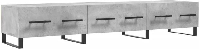 vidaXL TV-Schrank Modern in Betongrau mit Medienfächern, B/T/H: 150 x 36 x 30 cm - Bild 1