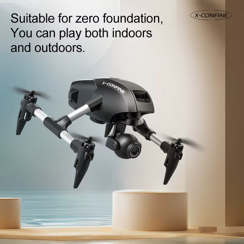 Tccicadas Mini 8K FPV Drohne mit WIFI, 2,4G Fernbedienung, Optischem Fluss und Höhe Halten, Schwarz - Bild 2