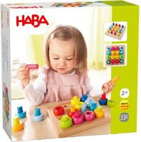 HABA Steckspiel aus Buchenholz, bunt, 32-teiliges Set - Bild 1