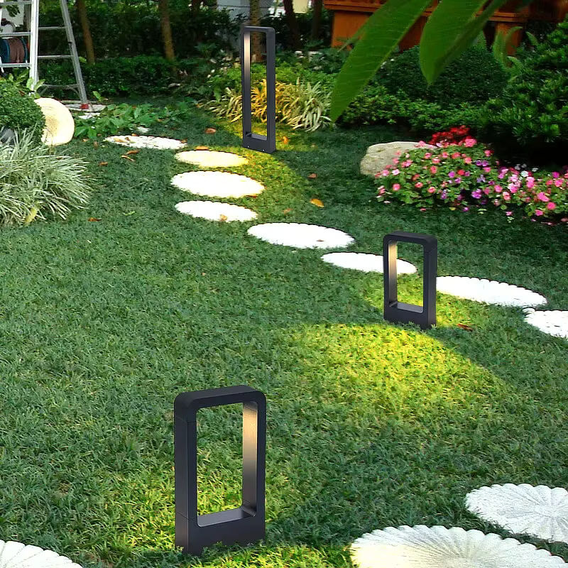 TRAZOS LED Gartenstrahler Modern Aluminium Schwarz IP54 Outdoor Landschaftsscheinwerfer 6W Warmweiß Höhe: 80 cm - Bild 4