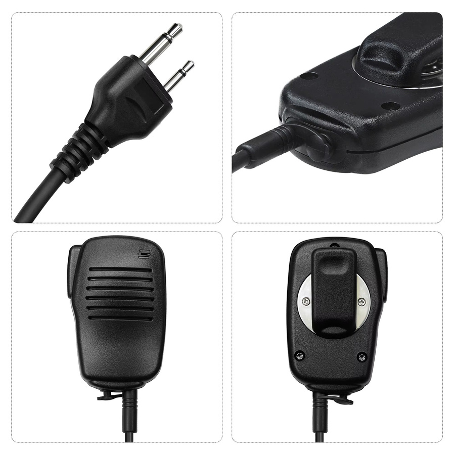 PTT Zwei-Wege-Gegensprechanlage für ICOM IC-A2 IC-V80 IC-V85 IC-F3S IC-V82 in Schwarz - Bild 4