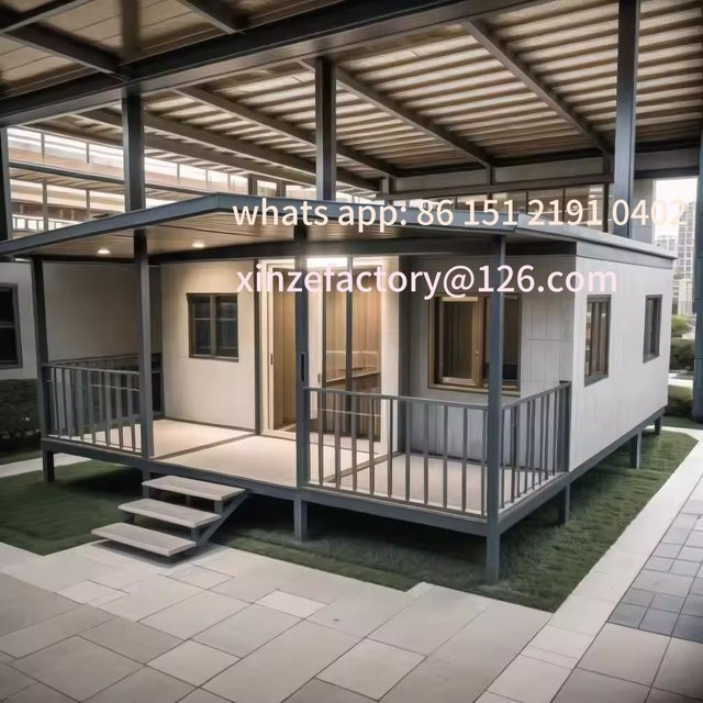 Modulares 40 Fuß Containerhaus in Weiß als luxuriöse und erweiterbare vorgefertigte Villa - Bild 1