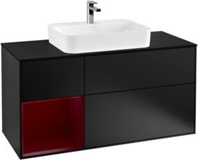 V&B Waschtischunterschrank Finion in Blau lackiert, Breite: 120 cm, Tiefe: 50,1 cm, Höhe: 50,1 cm - Bild 1
