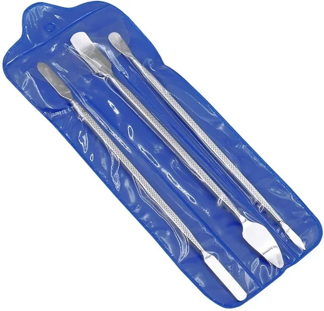 3er Set Metall Reparatur Werkzeug Kit mit Klingen und Spudger für Smartphone, Tablet und PC in Silber - Bild 1