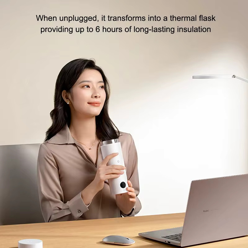 Mijia Tragbarer Elektrischer Wasserkocher und Thermosbecher in Schwarz, 350 ml, mit Intelligenter Temperaturgesteuerung - Bild 3
