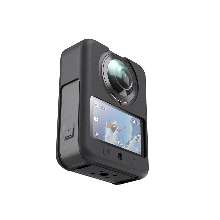 DJI Osmo 360 Action-Kamera Silikonhülle mit Objektivabdeckung und Schutzkappe in Schwarz - Bild 2