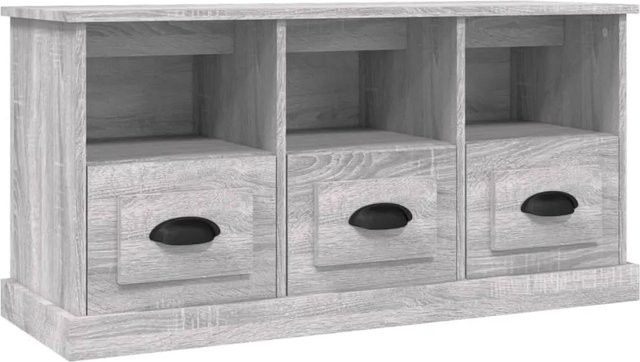 vidaXL TV-Schrank aus Holzwerkstoff in Grau, B/T/H: 100 x 35 x 50 cm - Bild 1