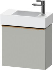 Duravit Waschtischunterschrank D-Neo in Grau Matt mit 1 Tür, Wandhängend, B/T/H: 48,4 x 22,2 x 44 cm - Bild 1