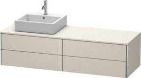 Duravit Waschtischunterschrank XSquare in Tau matt mit 4 Schubladen, B/H/T: 160 x 40 x 54,8 cm - Bild 1