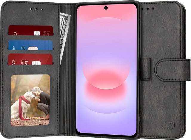 Techsuit Diary Book Hülle für Samsung Galaxy A37 5G in Schwarz - Bild 1