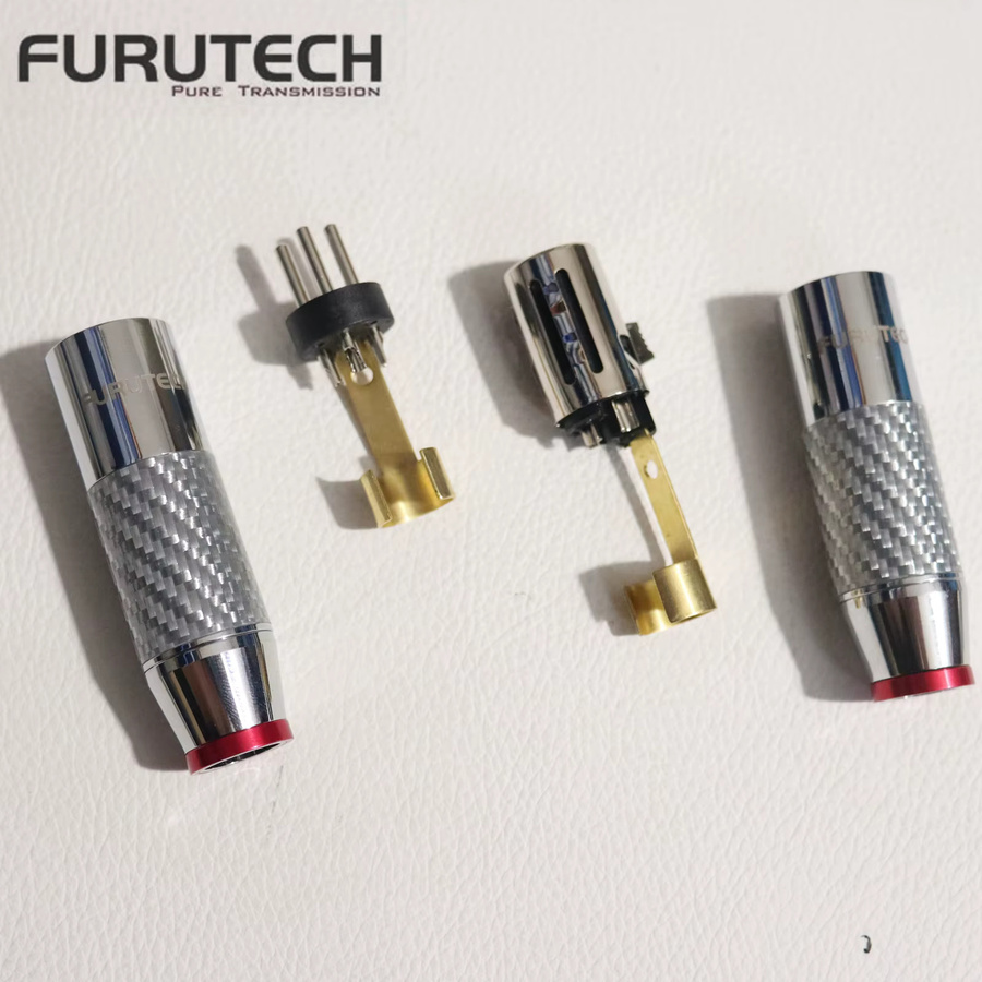 Furutech XLR-Stecker und Buchse Set, 3-polig, rhodiniert, silber - Bild 2