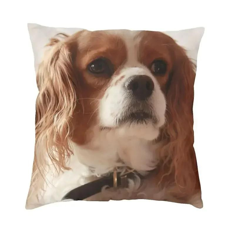 Kissenbezug mit niedlichem Hundemuster von Tinika Chen in Peach Skin Qualität für dein Sofa oder Wohnzimmer, B/B/H: 18 x 18 x 18 cm - Bild 2