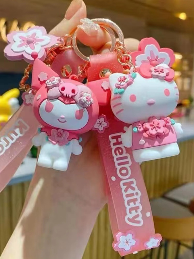 Sanrio Schlüsselanhänger, Mädchen, Großohriger Hund - Bild 1