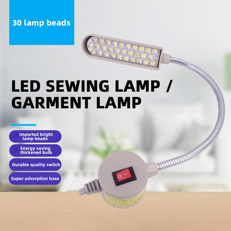 Dimmbare LED Industrielle Nähmaschinen Beleuchtung mit 30 LEDs und flexiblem 360 Grad Schwanenhals - Bild 3
