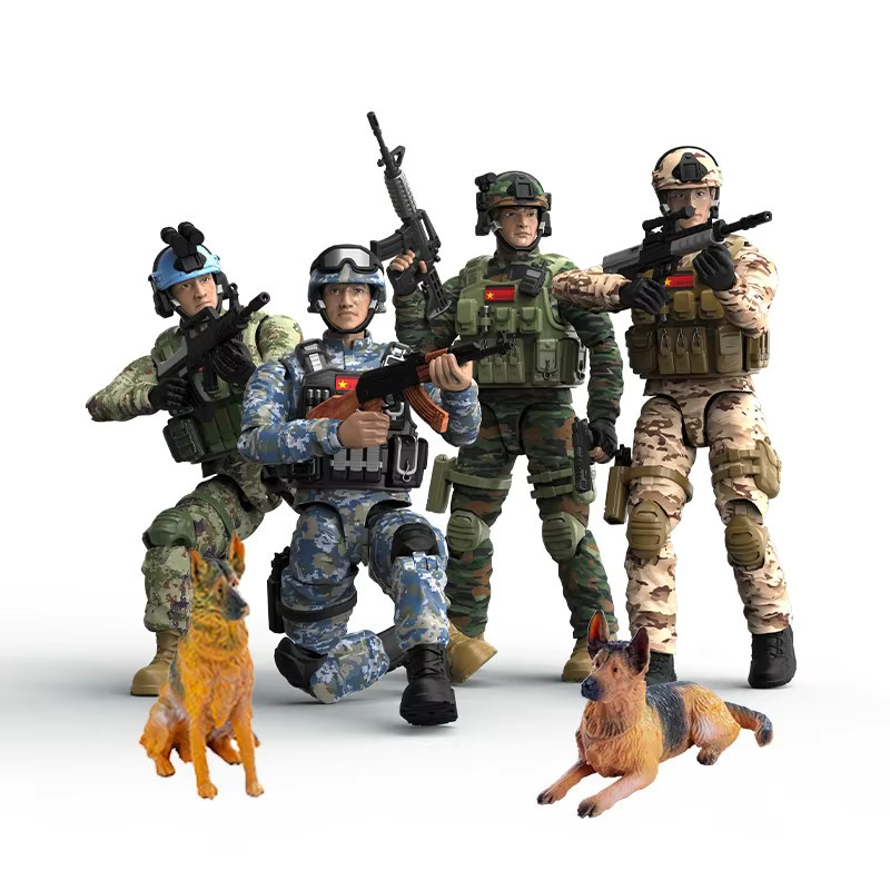 CONUSEA Armee Soldat Action Figur als buntes Militär Modell aus Kunststoff für Kinder und Sammler - Bild 6