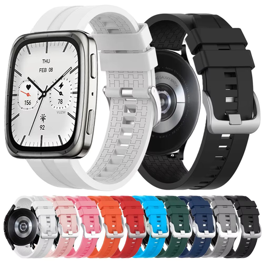 Huami Amazfit Sportarmband Silikon, 20 mm, 22 mm - Bild 3