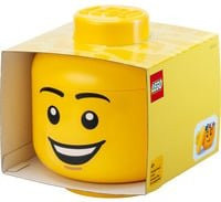 LEGO Aufbewahrungsbox Storage Head Happy Boy in Gelb - Bild 1