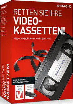 Magix Videokassetten Konverter mit USB-C Anschluss in Multicolor - Bild 1