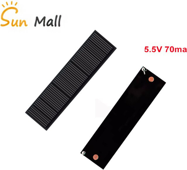 Heltec Automation Mono-Solarpanel-Platten 5,5 V 70 mA in Schwarz für Photovoltaik-Camping-Systeme - Bild 1