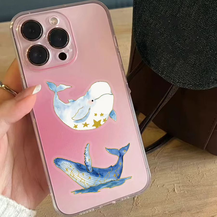 50 Stück Goldene Meeresleben Cartoon Aufkleber für DIY Bastelarbeiten und Dekoration von Laptop oder Telefonhülle - Bild 2