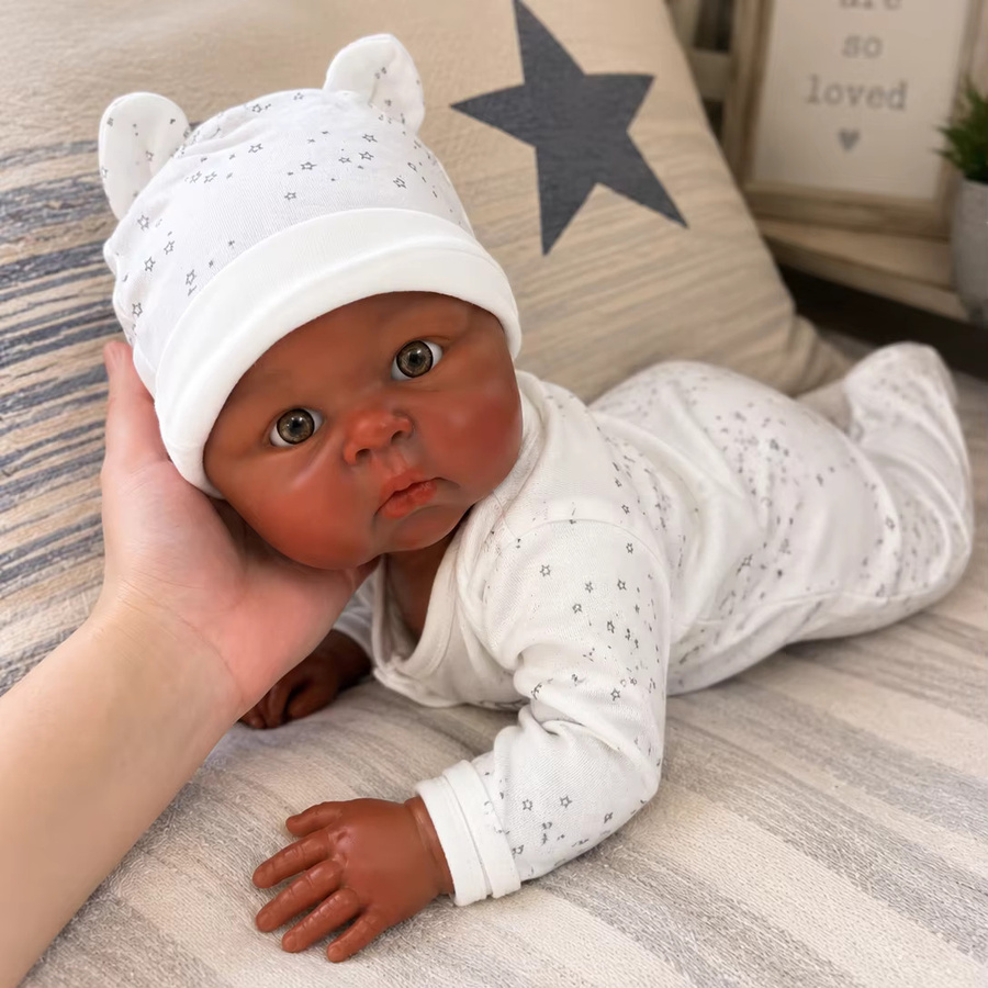 CatDoneca Silikon-Baby-Mädchenpuppe, Mädchenpuppe, 45 cm - Bild 2