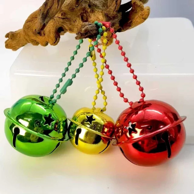 10 Stück goldene Glockenanhänger aus Metall als Weihnachtsdeko und Bastelzubehör - Bild 1