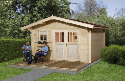 WEKA Gartenhaus 136 Gr.1 aus Holz in Beige mit B/H/T: 460 x 262 x 300 cm - Bild 1