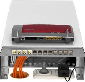 Rutenbeck Multimedia-Box Netzwerk-Patchpanel in Weiß, B/T/H: 30,2 x 17,5 x 6,02 cm - Bild 1